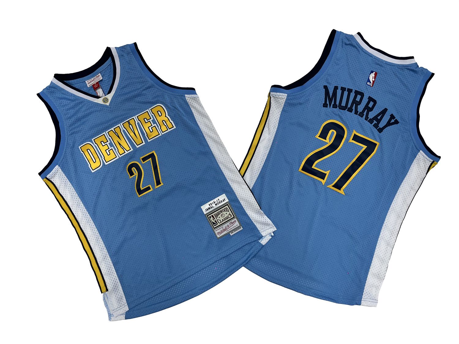 Men Denver Nuggets #27 Murray Blue Throwback NBA Jersey